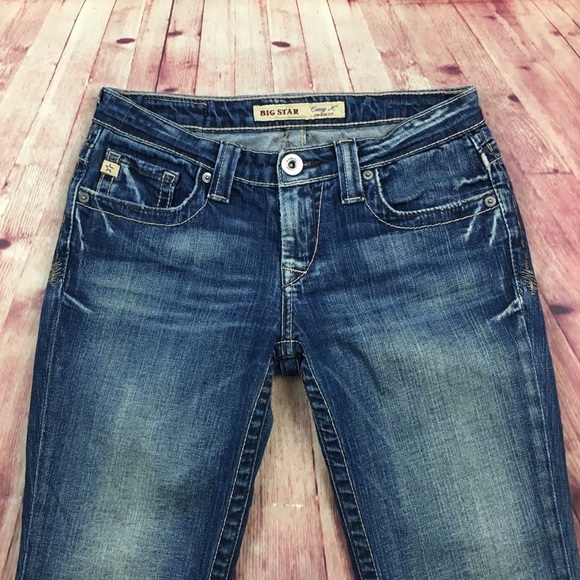☮️Big Star Casey K Low Rise Bootcut Jean Size 27 - Picture 3 of 8